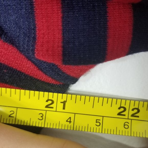 Monteau | Red Blue Nautical Striped Blazer Business Casual Jacket Size Medium - Picture 10 of 10